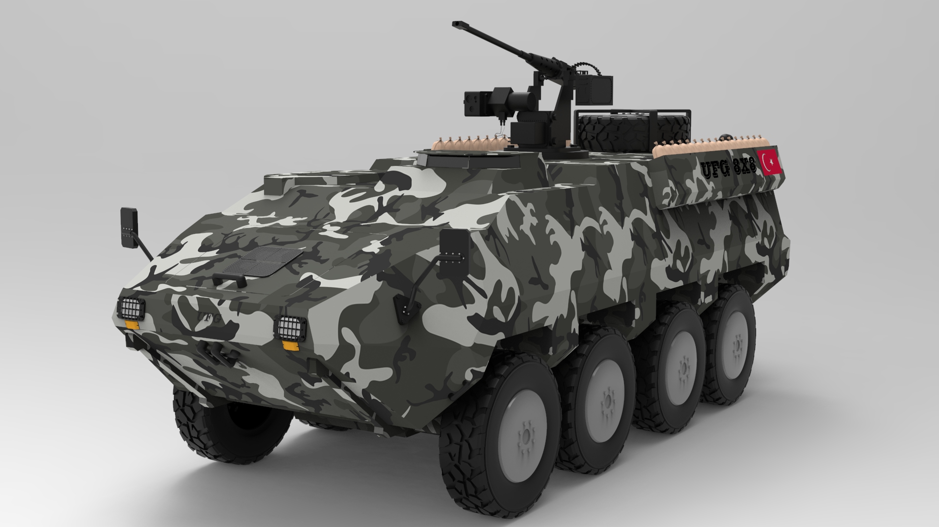 ufg 8x8装甲车模型