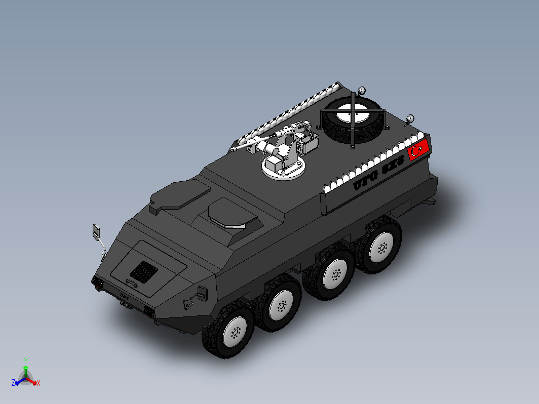 ufg 8x8装甲车模型