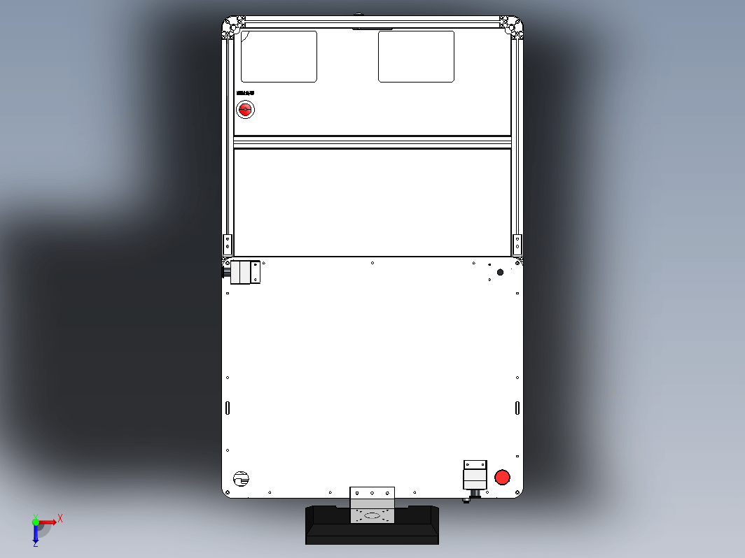 铝型材机架钣金造型-36