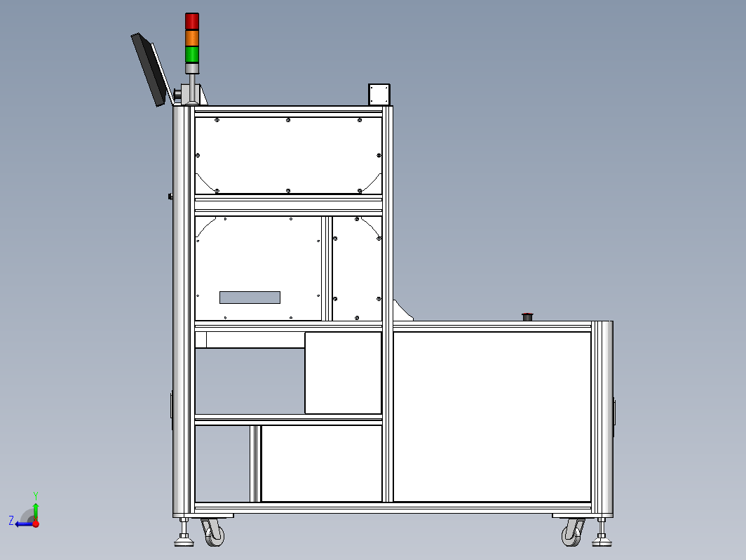 铝型材机架钣金造型-36