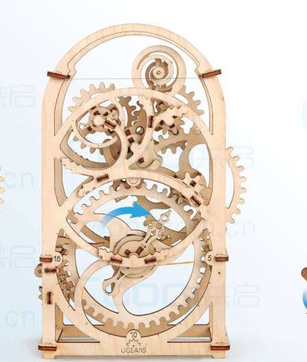 二十分钟计时器激光切割立体拼图图纸+cad+dxf格式缩略图