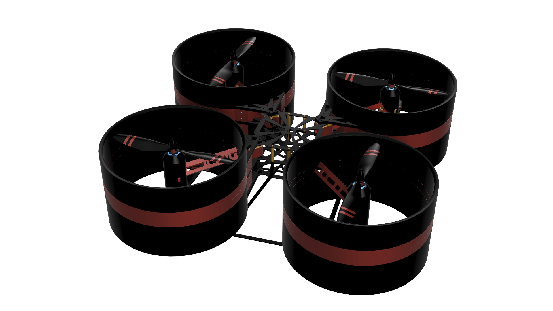 Blackbird Quadcopter v7黑鸟四旋翼机结构