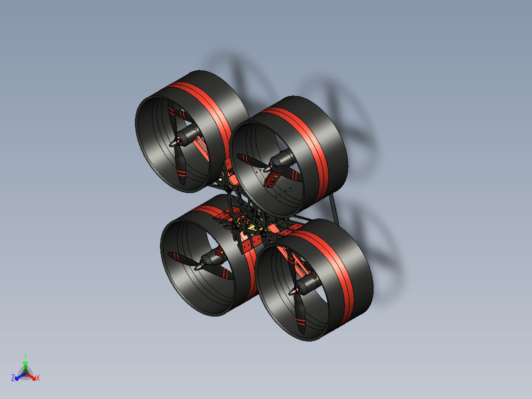 Blackbird Quadcopter v7黑鸟四旋翼机结构