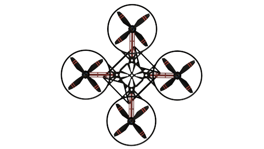 Blackbird Quadcopter v7黑鸟四旋翼机结构缩略图