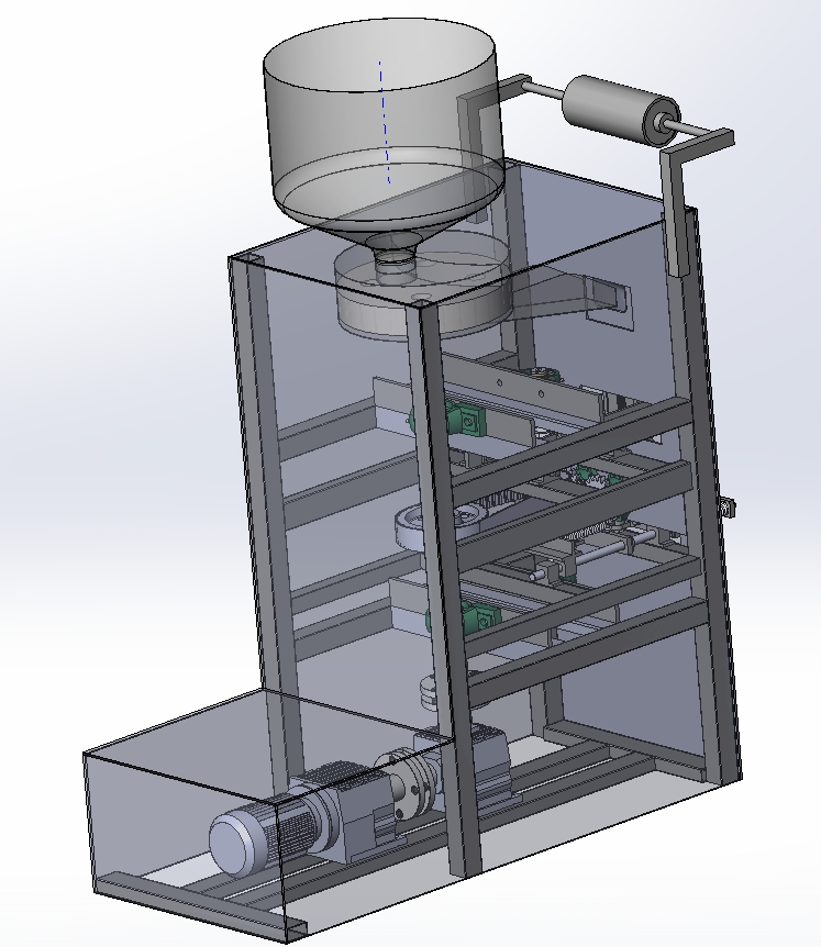 粉末类（茶叶、调料包）包装机构设计三维SW214带参+CAD+说明书