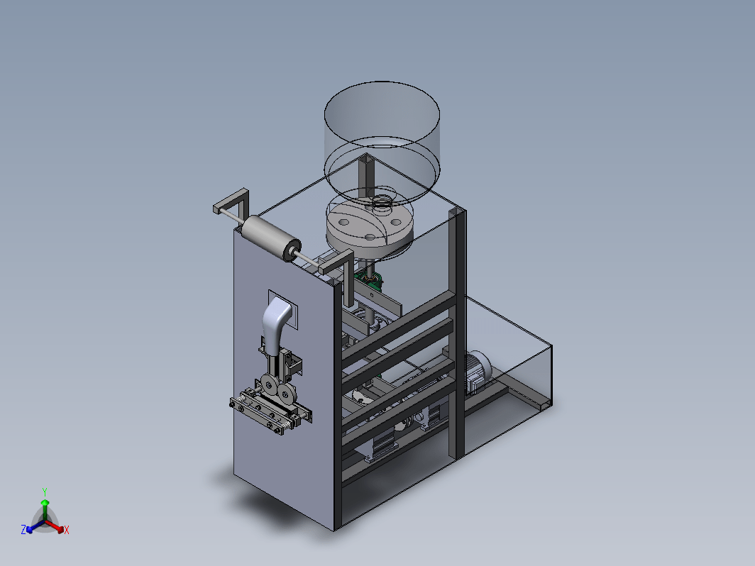 粉末类（茶叶、调料包）包装机构设计三维SW214带参+CAD+说明书