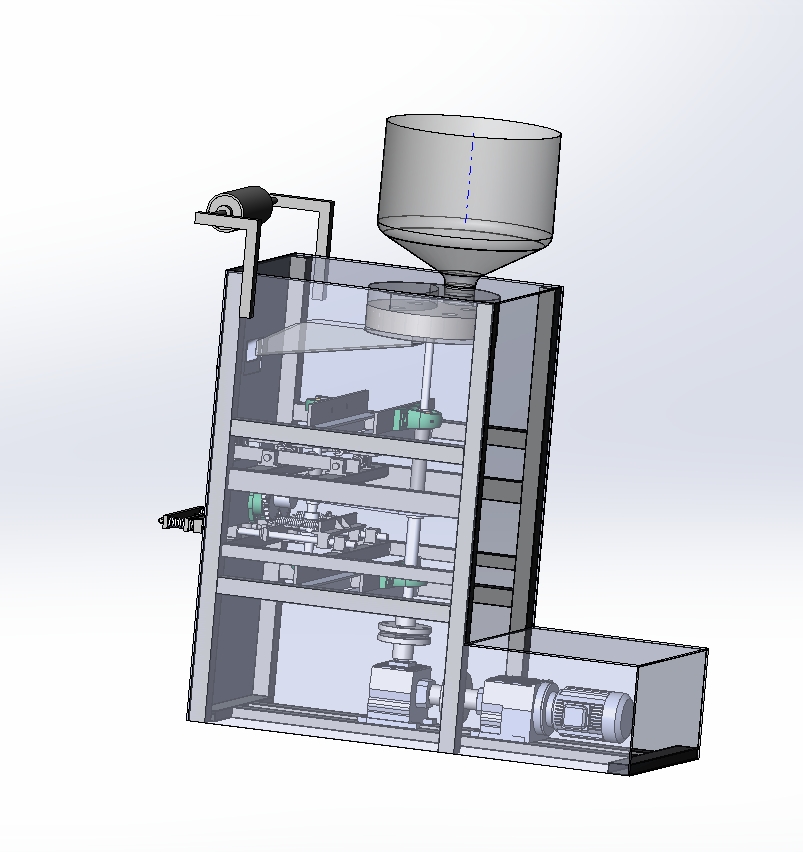 粉末类（茶叶、调料包）包装机构设计三维SW214带参+CAD+说明书