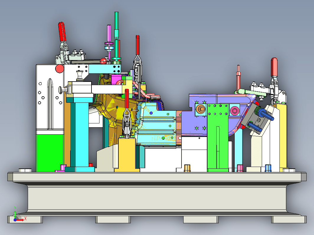 汽车纵横梁焊件检具设计