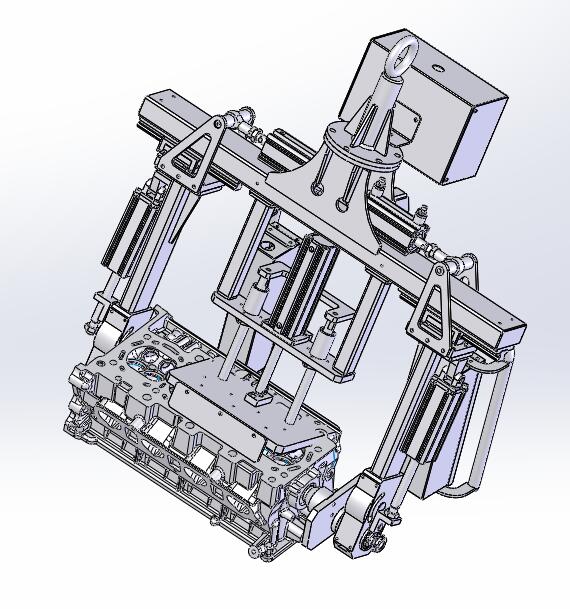 发动机缸体翻转工装夹具