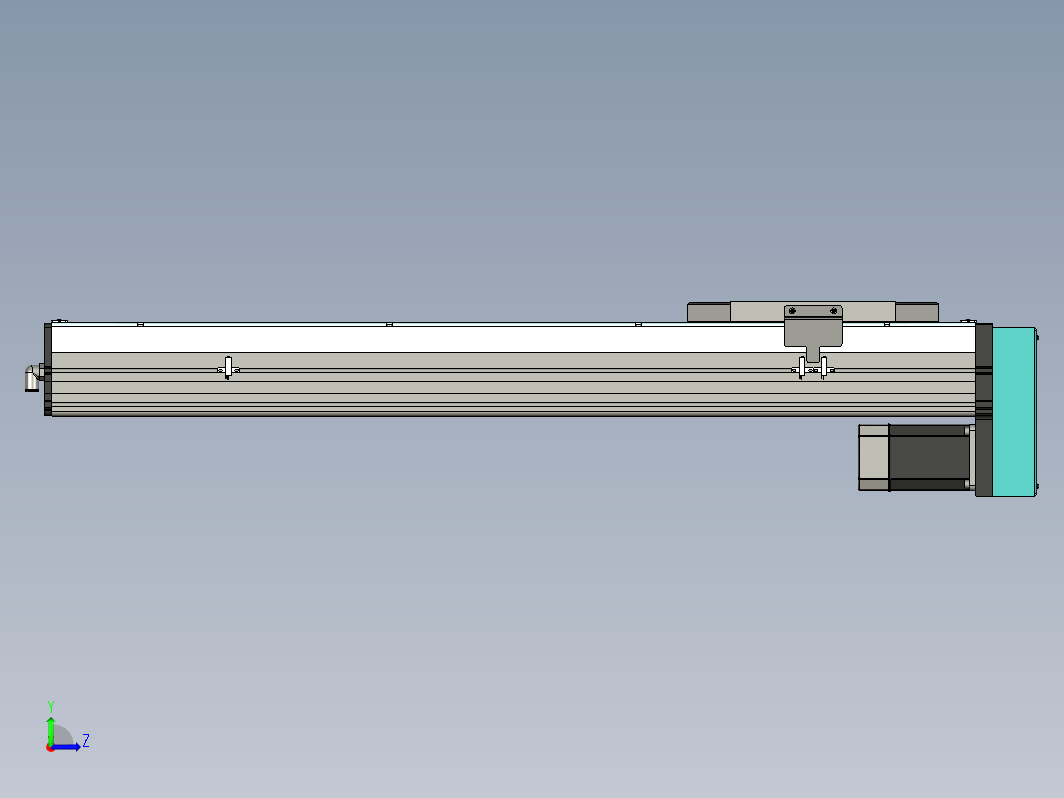 直线运动，行程为700 mm，底部电机XNTD22-BM-700