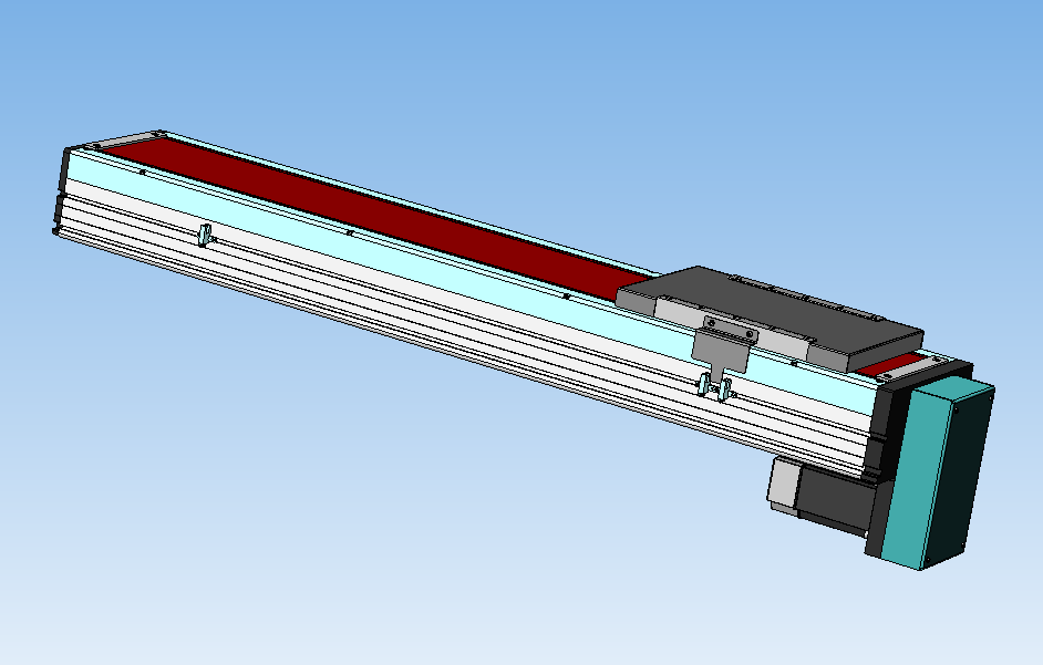 直线运动，行程为700 mm，底部电机XNTD22-BM-700