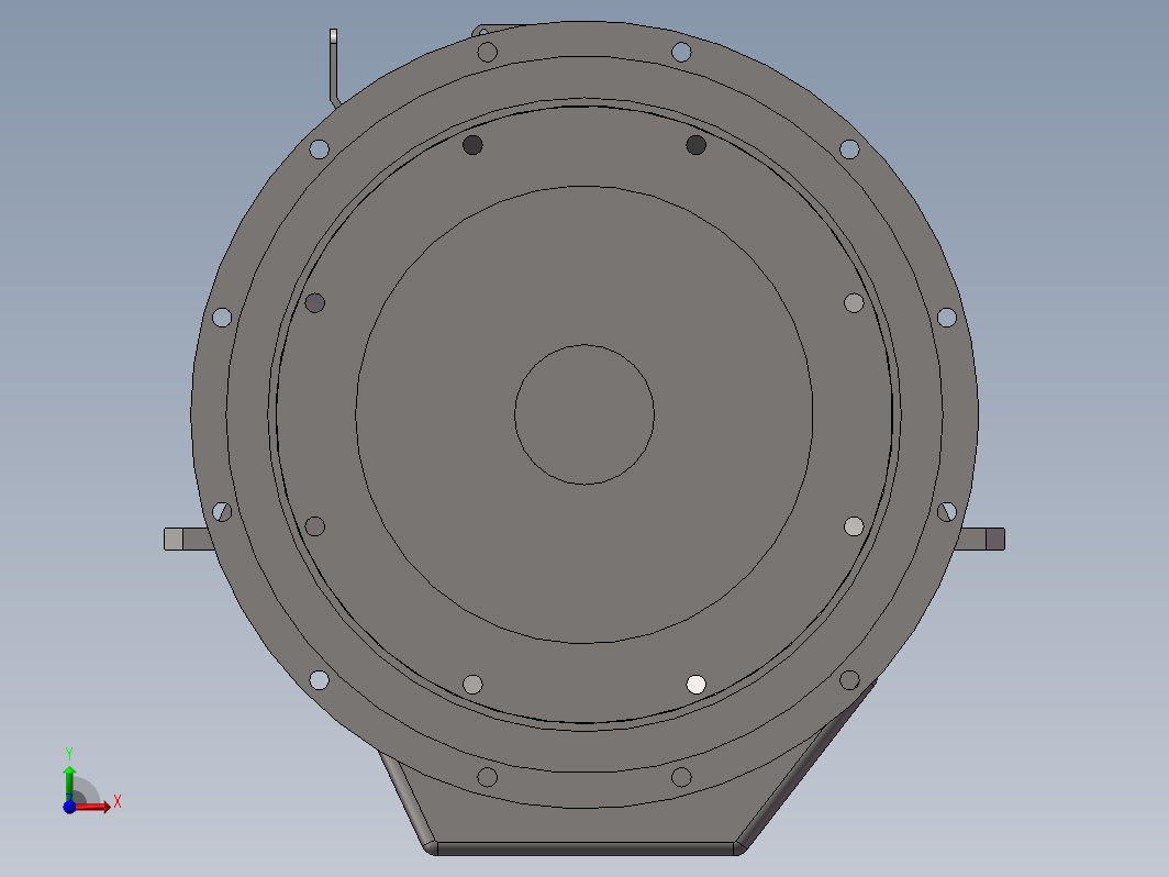 HC038A型船用齿轮箱三维SW2016带参