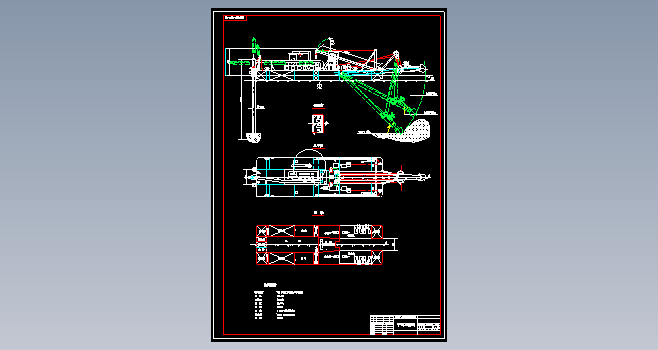 500立方米／小时绞吸挖泥船平面布置图