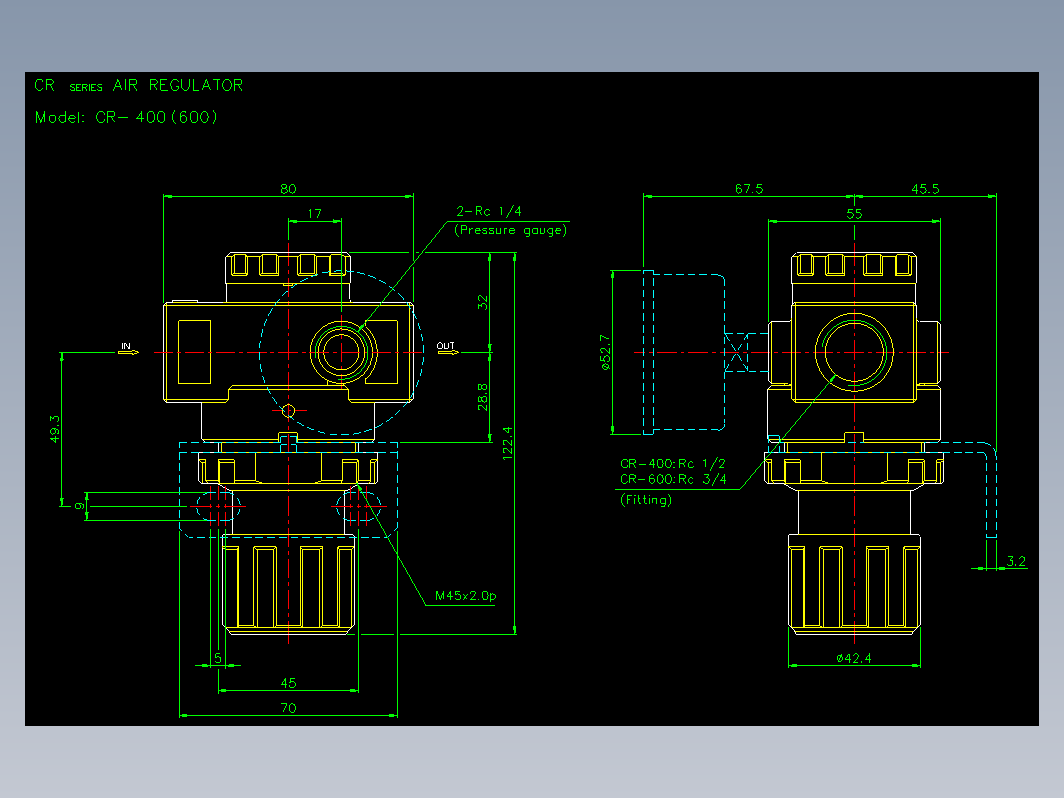 气缸 CR-400(600)