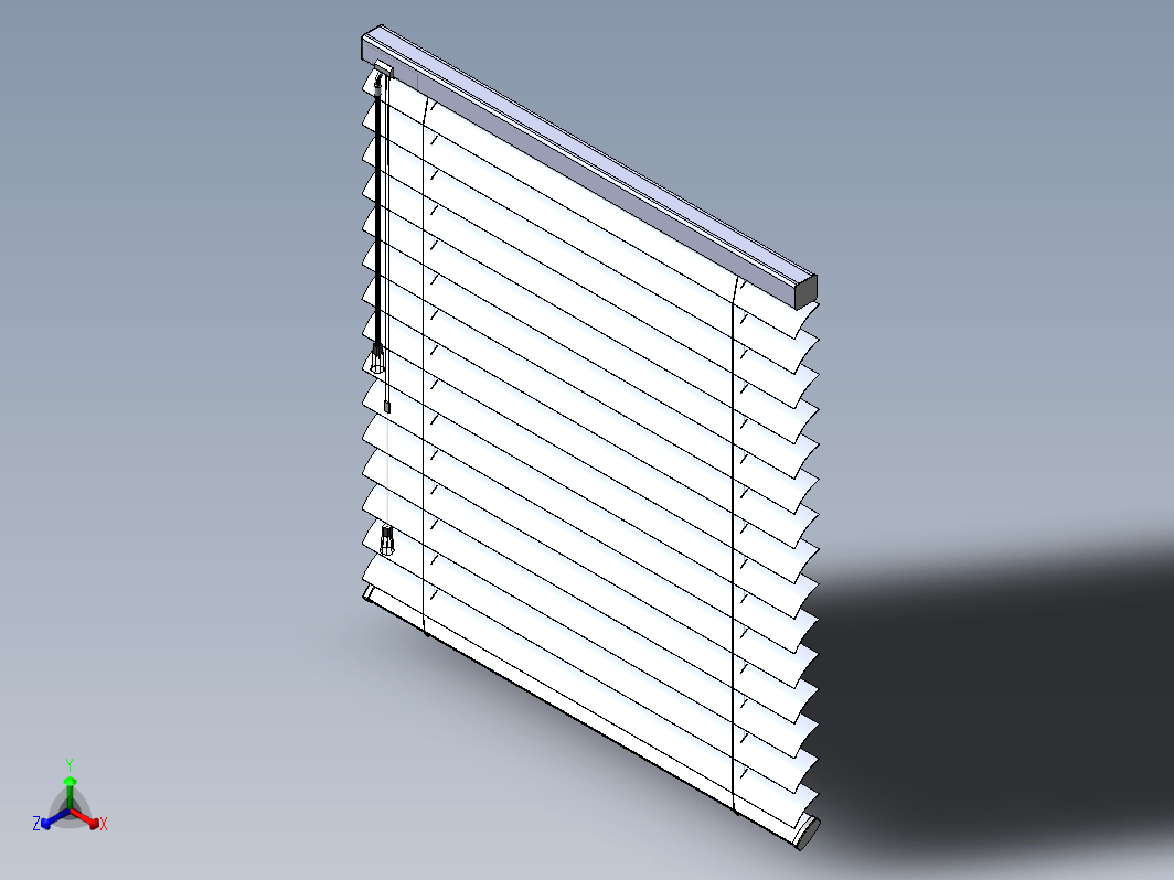 家用百叶窗装配体模型