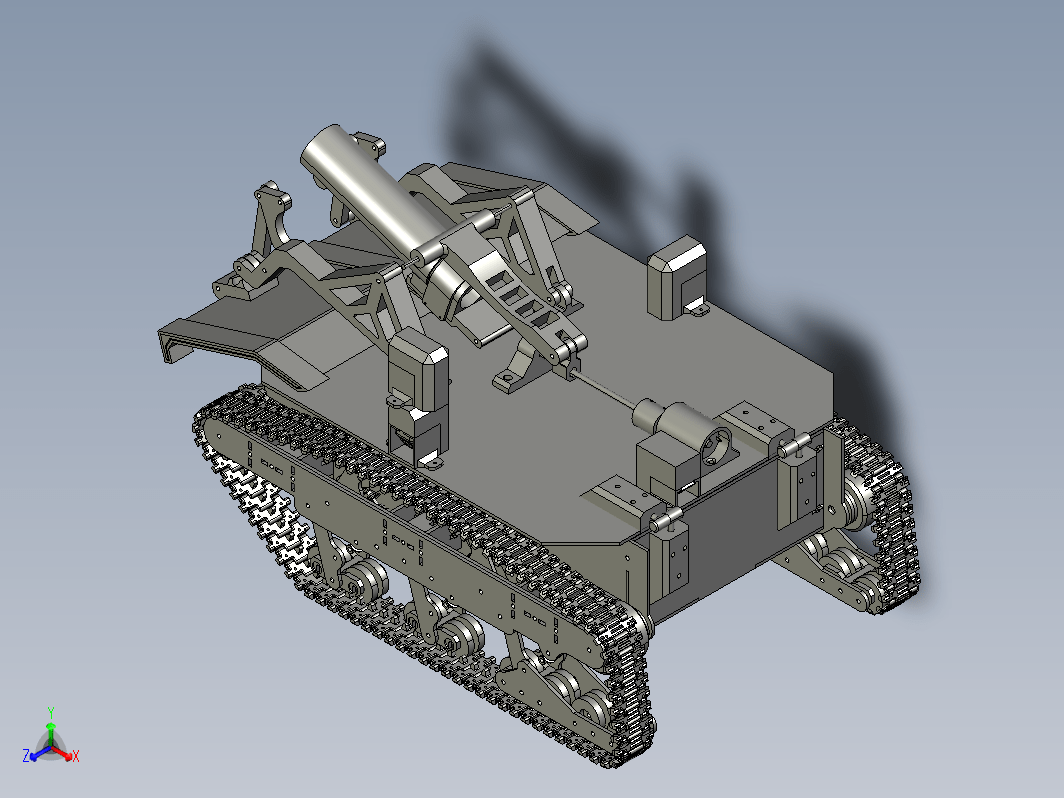 Track - Ural履带坦克玩具模型