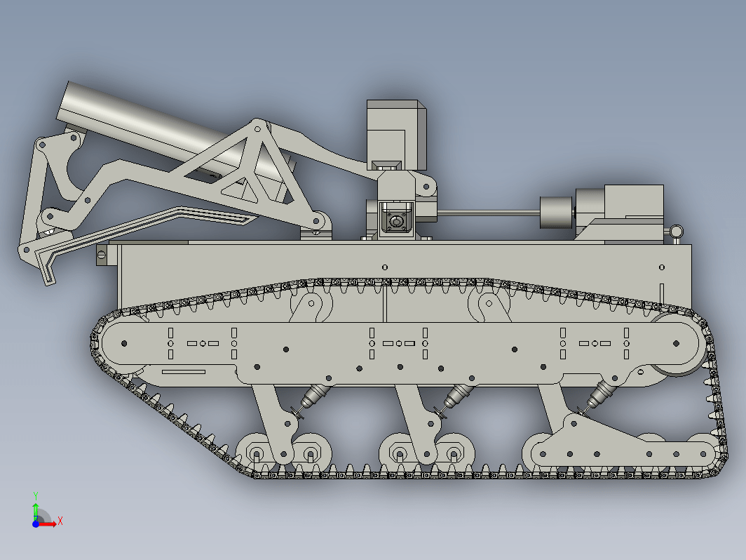 Track - Ural履带坦克玩具模型