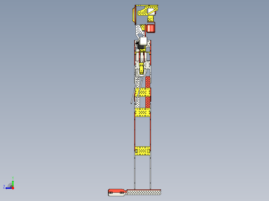 3 feet robot简易钣金结构机器人外形