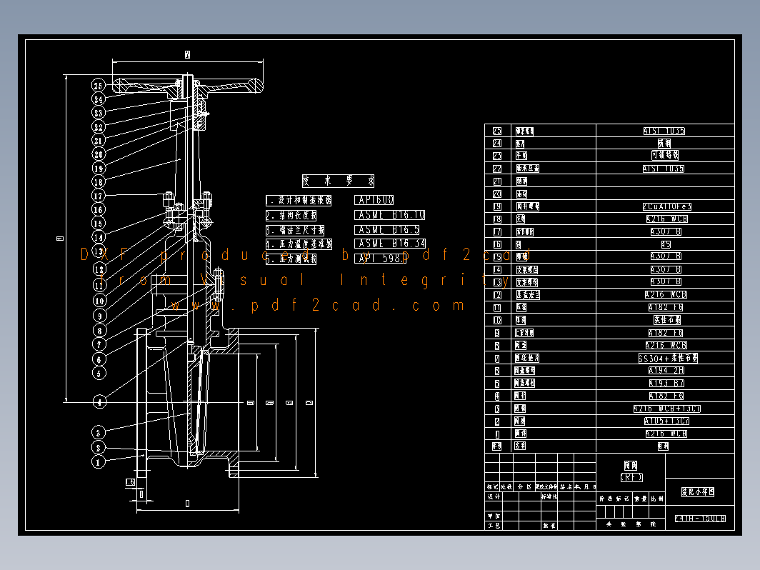 闸阀（美标）