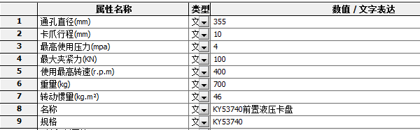 KY53740前置液压卡盘