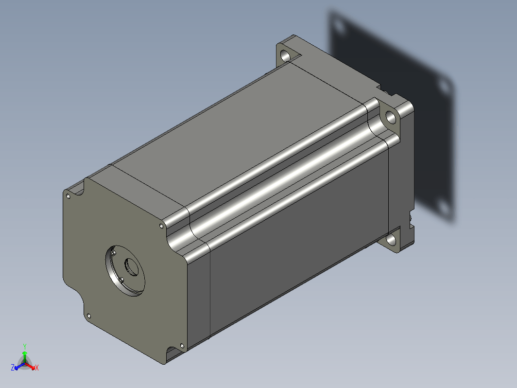 YK110HB201-08A  110mm两相步进电机（3D）