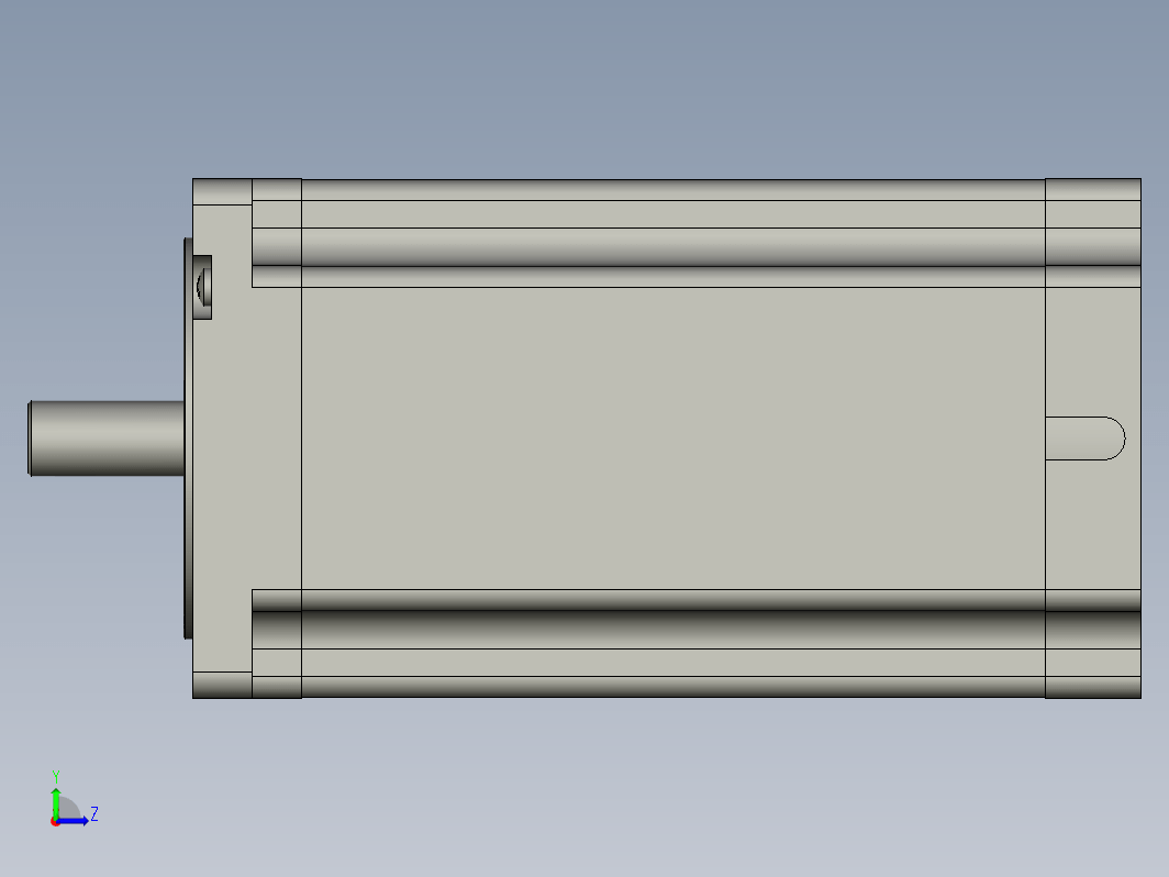 YK110HB201-08A  110mm两相步进电机（3D）