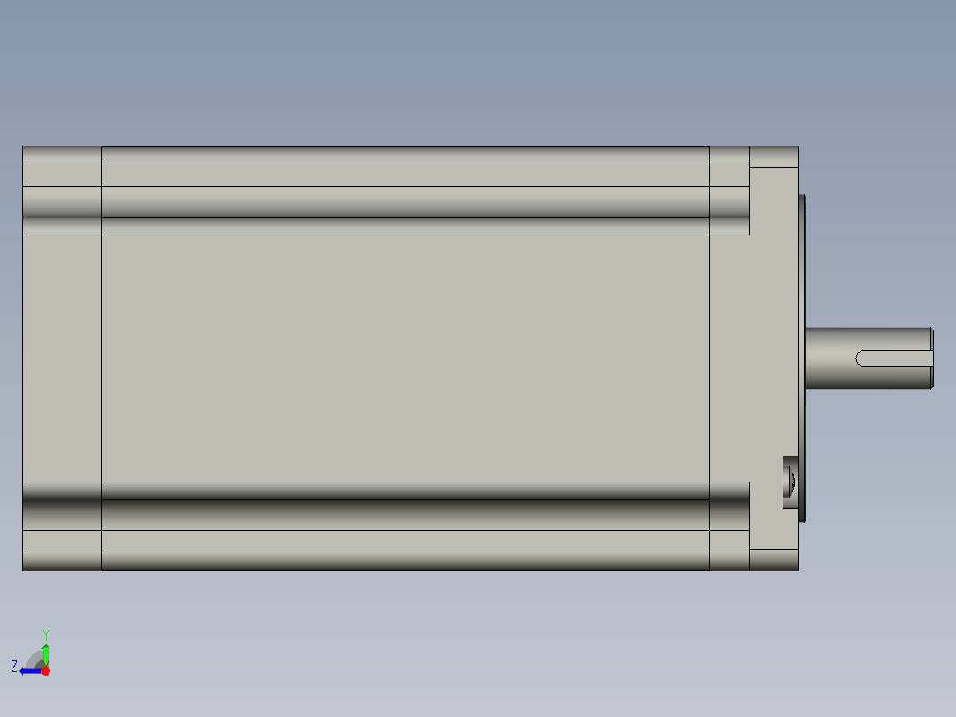 YK110HB201-08A  110mm两相步进电机（3D）