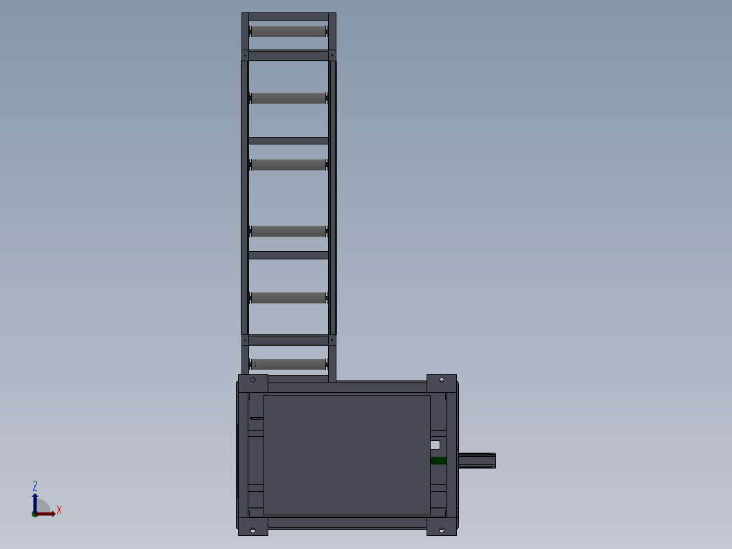 16寸铝型材液压成品锯(带送料架）