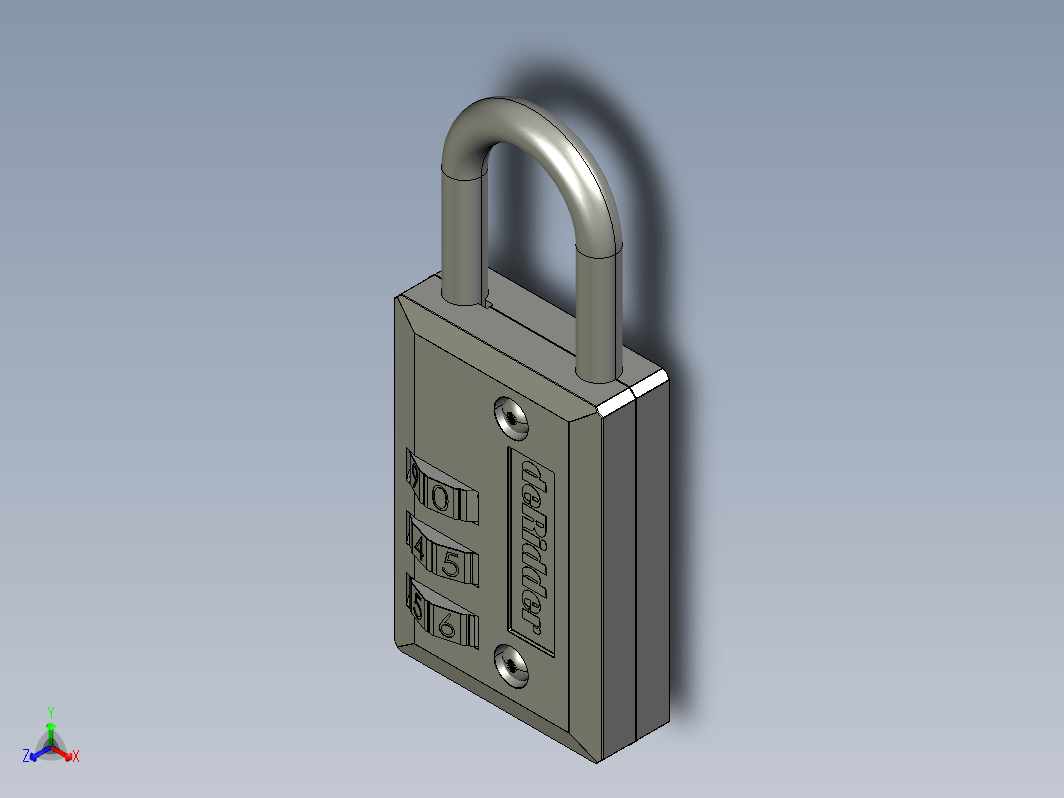 密码挂锁 combination lock