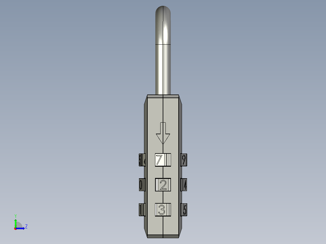 密码挂锁 combination lock