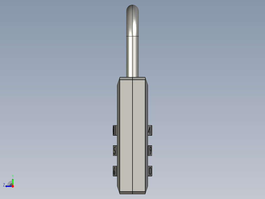 密码挂锁 combination lock