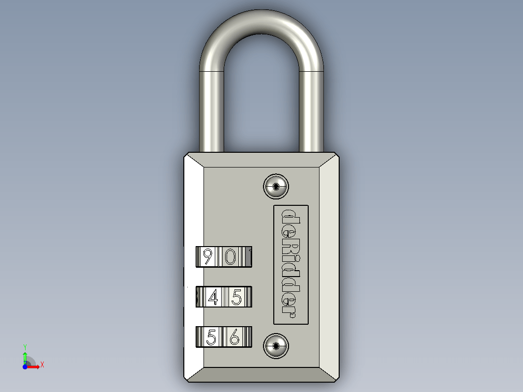 密码挂锁 combination lock