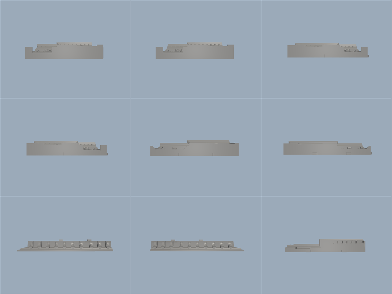 古代欧洲建筑物模型