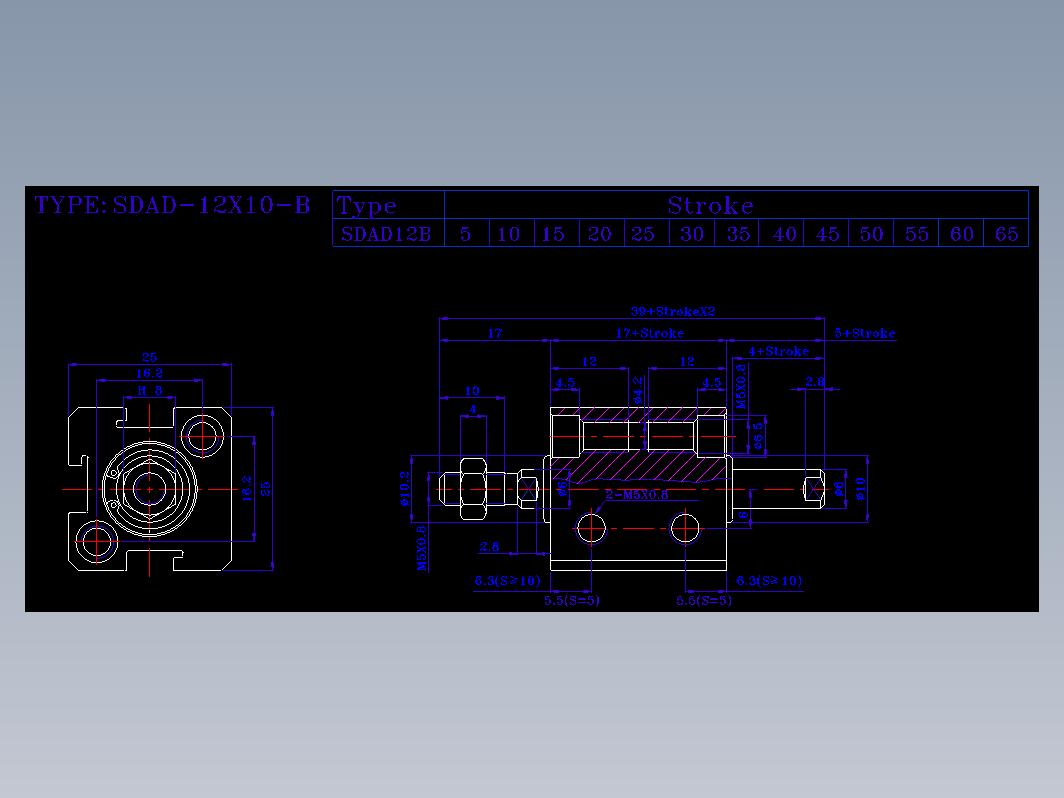 SDA气缸 83-SDAD-12-BZW