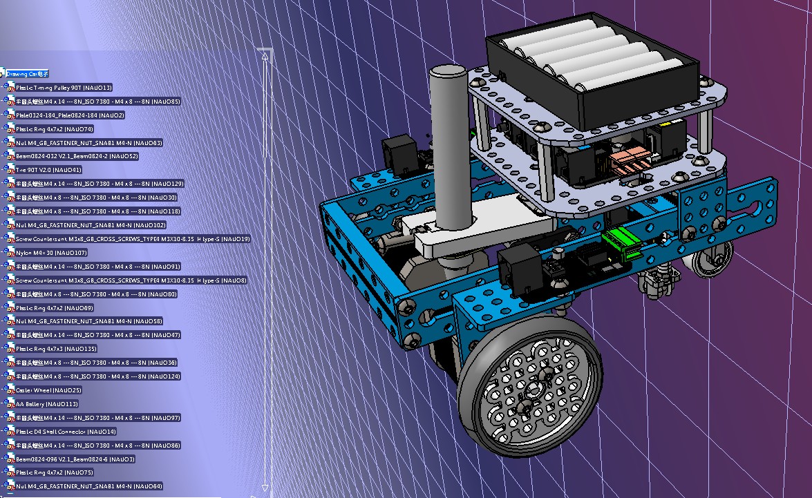 mCar画图玩具小车机器人