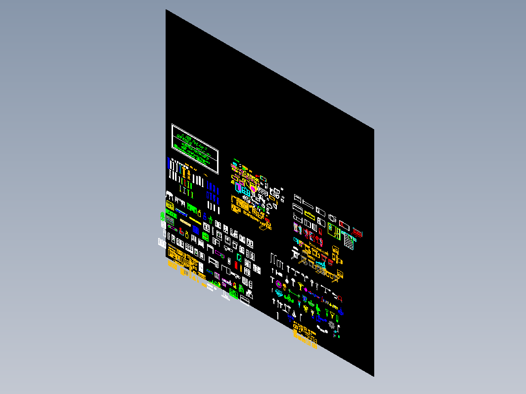 CAD各种总图块2