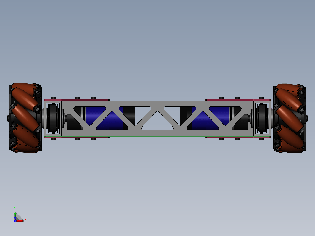 Axiom四轮macnam车底盘3D