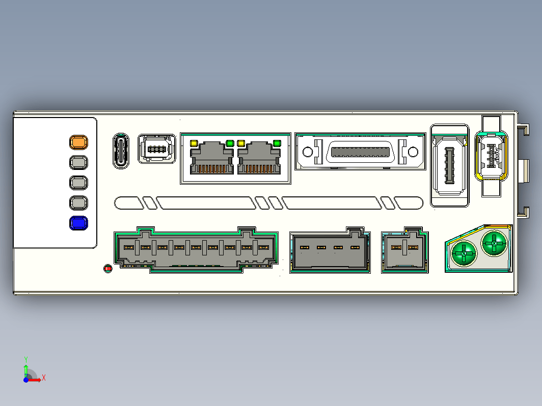 雷赛L8EC-L 系列交流伺服系统3D图纸