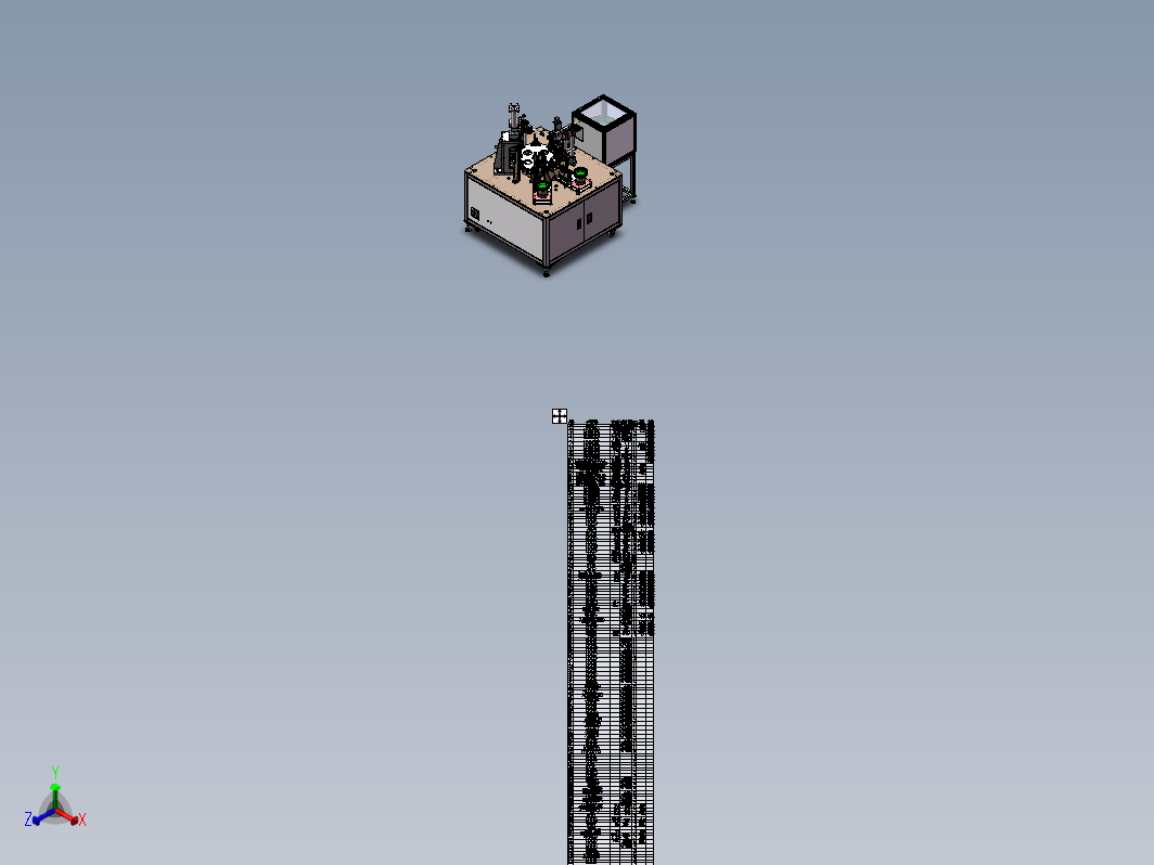 自动铆银点机3D模型+BOM表