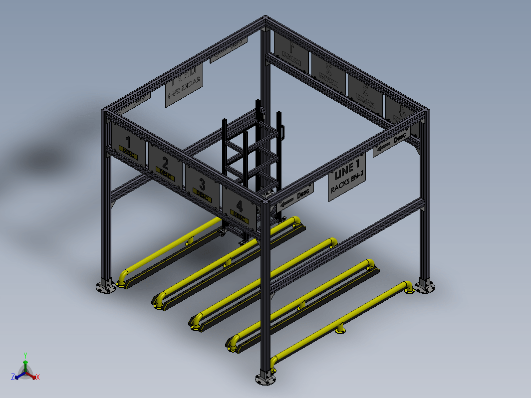 仓库站结构 Warehouse station