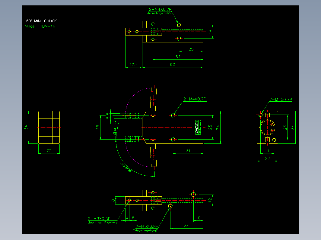 气缸 HDM16