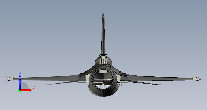 F-16战斗机模型图设计