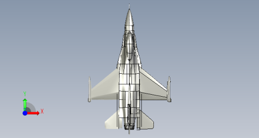 F-16战斗机模型图设计缩略图