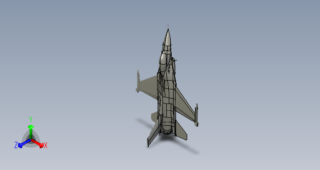 F-16战斗机模型图设计