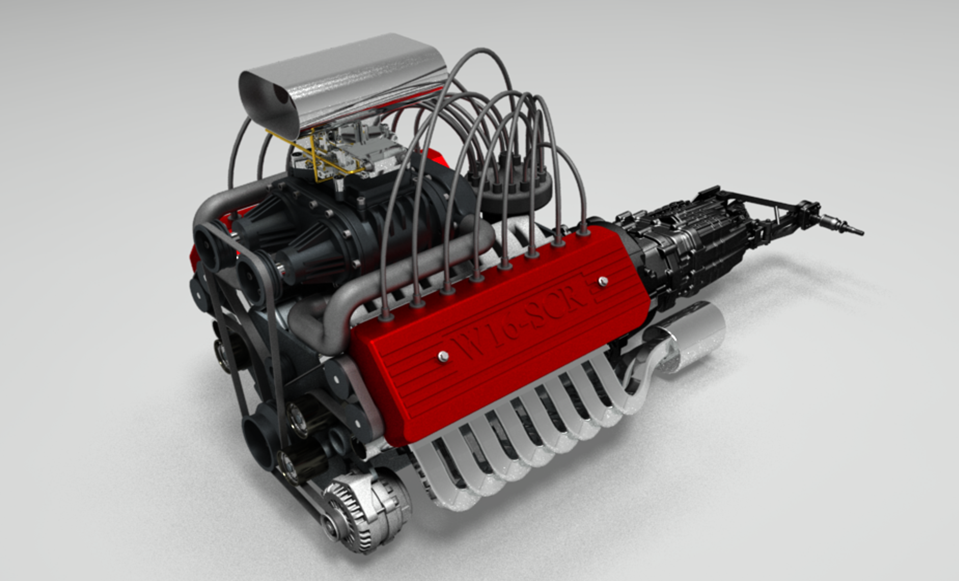 w16 muscle发动机16缸引擎