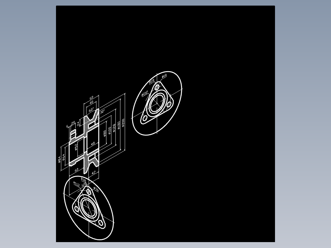 CAD机械零件图-机械制图54