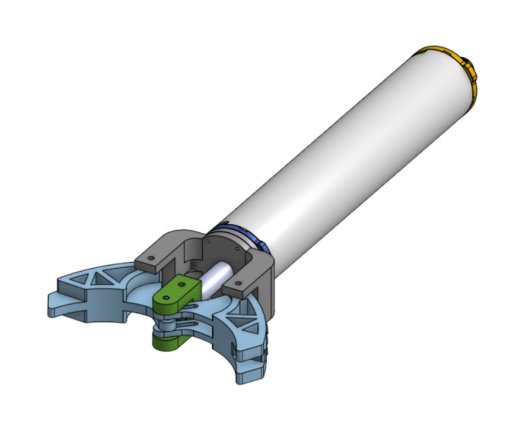 带机械爪的水下机器人 鱼爪rov工具，线性驱动器驱动的爪子