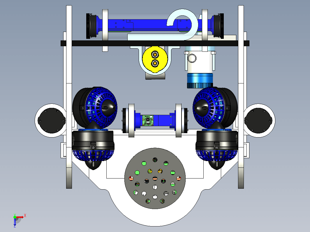 带机械爪的水下机器人 鱼爪rov工具，线性驱动器驱动的爪子