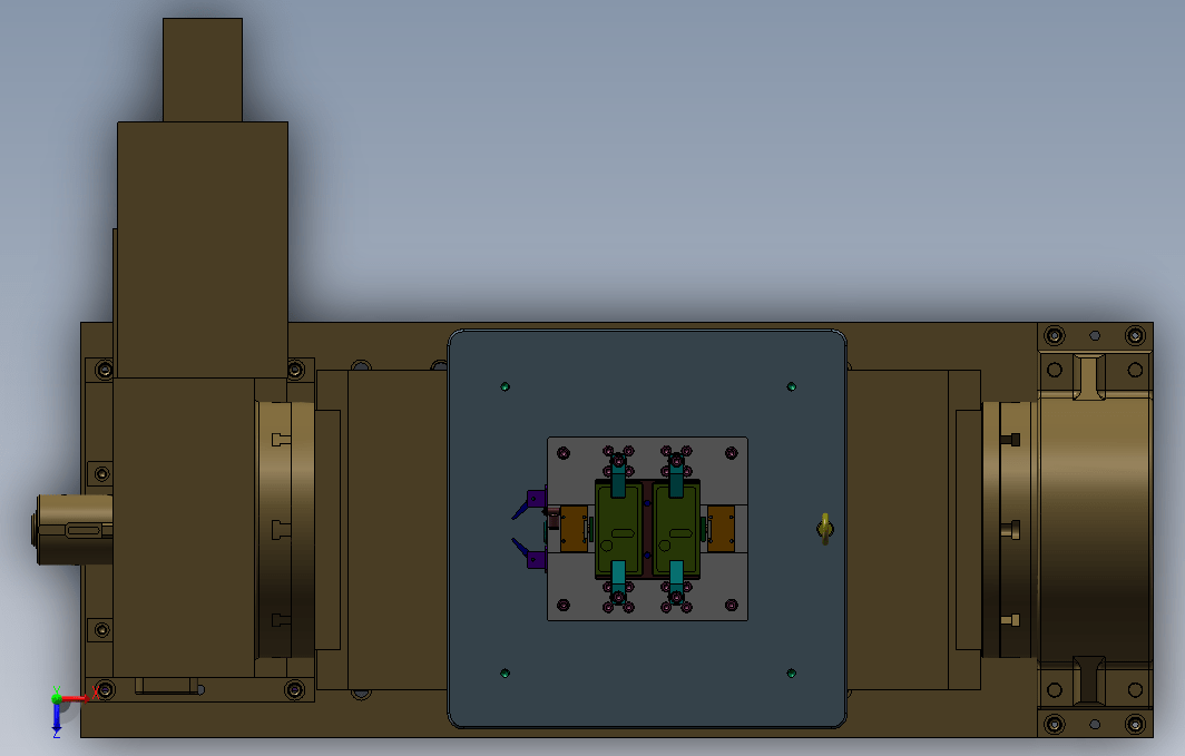 板盖零点四轴液压夹具