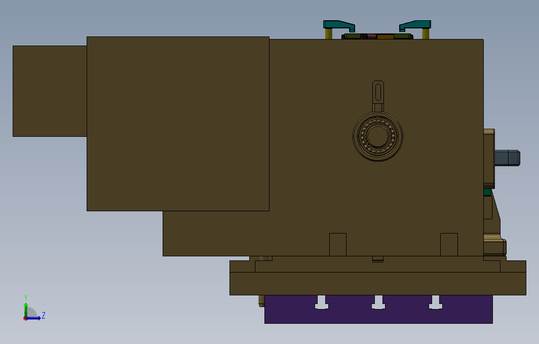 板盖零点四轴液压夹具